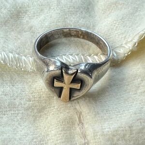 Retired James Avery cross ring